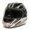 Raider Helmet, Octane-Blk/Silver/Grey-L 55-568S-15